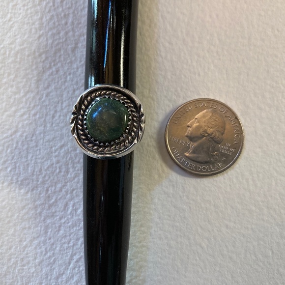 “HOST PICK” Vintage 70sTurquoise “Green” Size 5 Ring - Picture 11 of 11